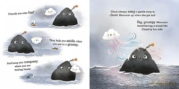 The Mountain and Cloud: A story about facing your worries and finding friendship - Jana Curll [KSIĄŻKA]