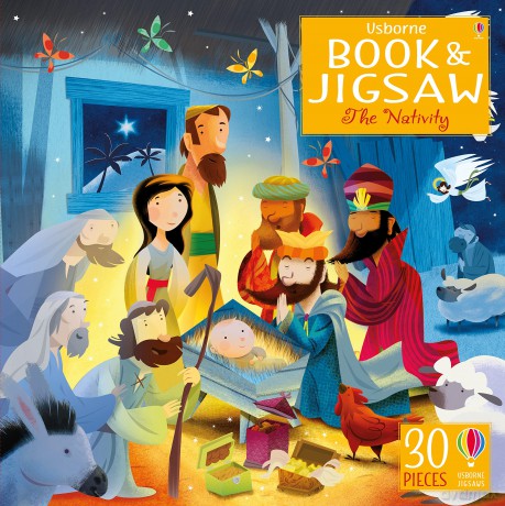 The Nativity Book and Jigsaw (Usborne Book and Jigsaw) - Sam Smith [KSIĄŻKA]