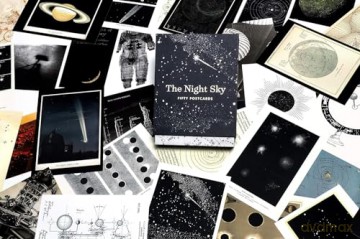 The Night Sky Postcards: 50 Postcards - Benjamin English [KALENDARZ]