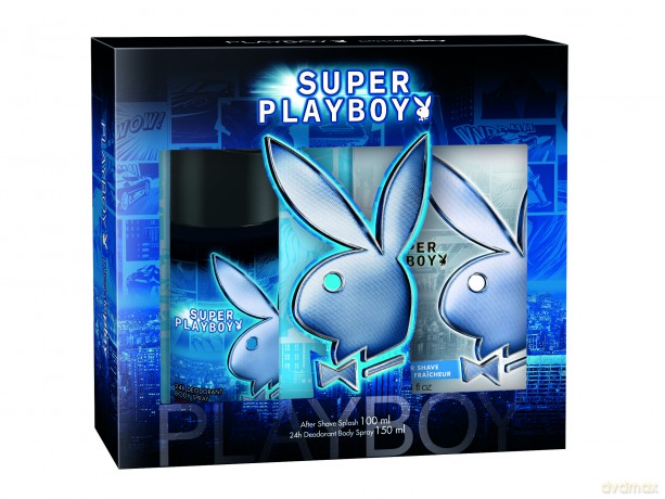 Zestaw Playboy Super Man Po Goleniu 100ml, Deodorant Body Spray 150ml [2xPERFUMY]