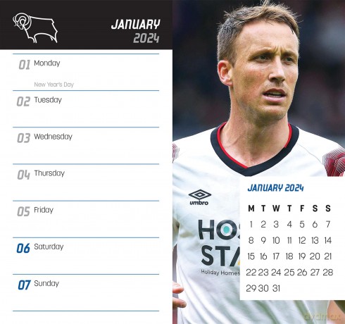The Official Derby County FC Pocket Diary 2024 - twocan [KSIĄŻKA]
