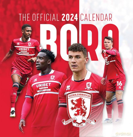 The Official Middlesbrough FC Desk Calendar 2024 - twocan [KALENDARZ]
