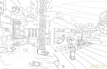The Official Minecraft Colouring Adventures Book - Titan Books [KSIĄŻKA]