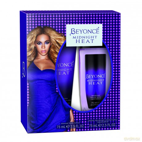 Beyonce Midnight Heat Zestaw dla Kobiety - Dezodorant w Naturalnym Spray'u 75ml, Balsam 75ml [PERFUMY]+[KOSMETYKI]