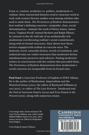 The Persistence of Realism in Modernist Fiction - Paul Stasi [KSIĄŻKA]