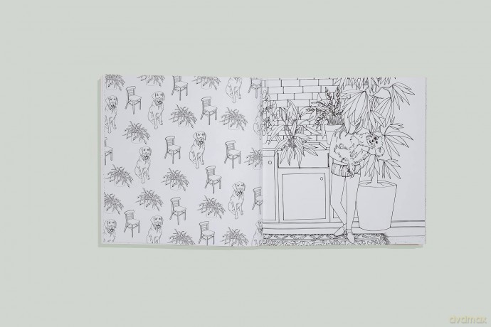 The Plant Lady: A Floral Coloring Book with Succulents and Flowers - Sarah Simon (TheMintGardener) [KSIĄŻKA]