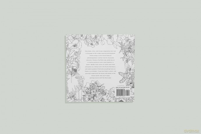 The Plant Lady: A Floral Coloring Book with Succulents and Flowers - Sarah Simon (TheMintGardener) [KSIĄŻKA]