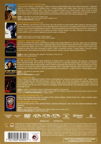 Warner Bros. 90.Rocznica - Najlepsze Filmy: Ben Hur / Lot nad kukułczym gniazdem /Amadeusz / Bez przebaczenia / Tańczący z wilkami [BOX] [7DVD]