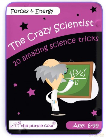 The Purple Cow PC337 Crazy Scientist Science Forces and Energy Card Set, Multiple [KSIĄŻKA]