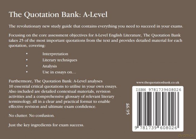 The Quotation Bank: King Lear A-Level Revision and Study Guide for English Literature - Patrick Cragg [KSIĄŻKA]