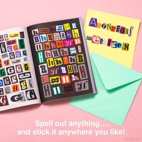 The Ransom Note Sticker Book: Thousands of Letters for Your Anonymous Messages - Luke Herriott [KSIĄŻKA]