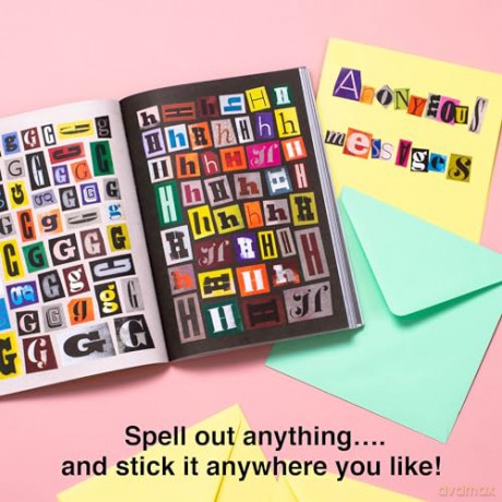 The Ransom Note Sticker Book: Thousands of Letters for Your Anonymous Messages - Luke Herriott [KSIĄŻKA]