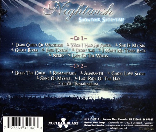 Nightwish: Showtime, Storytime (digipack) [2CD]