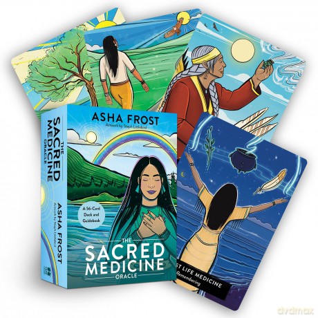 The Sacred Medicine Oracle: A 56-Card Deck and Guidebook - Asha Frost [KSIĄŻKA]