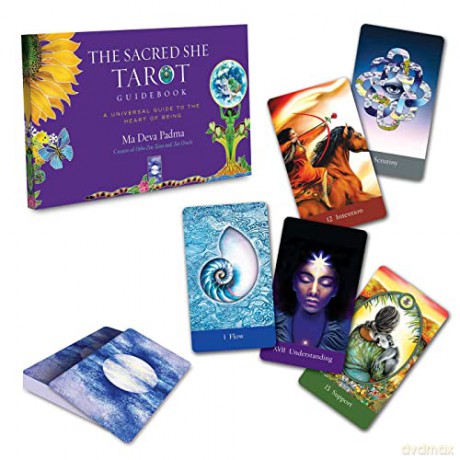 The Sacred She Tarot Deck and Guidebook: A Universal Guide to the Heart of Being - Ma Deva Padma [KSIĄŻKA]