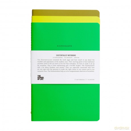 The School of Life - School of Thought Notebooks: The Existentialists - 3 Notebooks, 3 Thinkers [KSIĄŻKA]