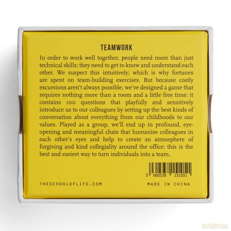 The School of Life - Teamwork Game - 100 Cards and Exercises to Build Better Team Dynamics - The School of Life [KSIĄŻKA]