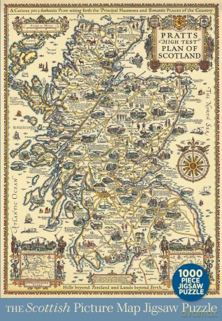 The Scottish Picture Map Jigsaw - A E Taylor [PUZZLE]