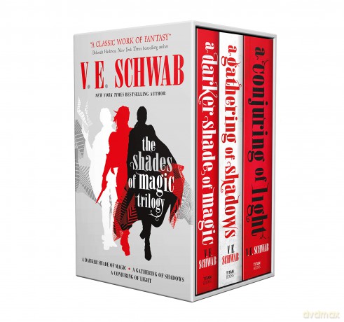 The Shades of Magic trilogy slipcase: A darker Shade of Magic - A Gathering of Shadows - A Conjuring of Light - V.E. Schwab [KSIĄŻKA]