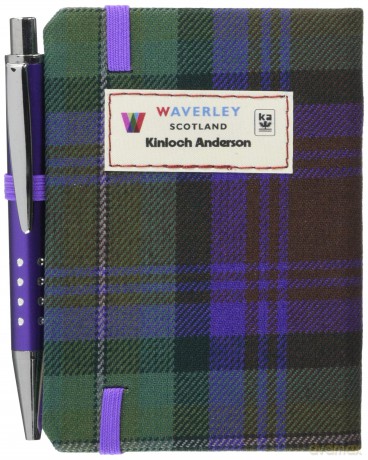 The Skye Boat Song Tartan Notebook (mini with pen): 78 (Waverley Scotland Tartan Cloth Commonplace Notebook) - Waverley Scotland [KSIĄŻKA]