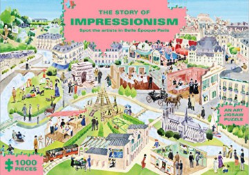 The Story of Impressionism (1000-Piece Art History Jigsaw Puzzle): 1000-Piece Art History Jigsaw Puzzle - Marcel George [KSIĄŻKA]