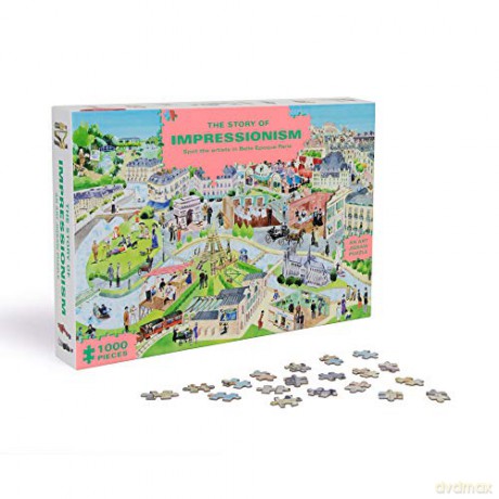 The Story of Impressionism (1000-Piece Art History Jigsaw Puzzle): 1000-Piece Art History Jigsaw Puzzle - Marcel George [KSIĄŻKA]