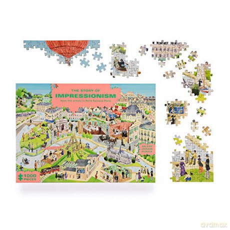 The Story of Impressionism (1000-Piece Art History Jigsaw Puzzle): 1000-Piece Art History Jigsaw Puzzle - Marcel George [KSIĄŻKA]