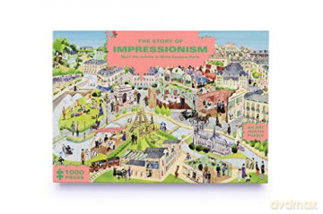 The Story of Impressionism (1000-Piece Art History Jigsaw Puzzle): 1000-Piece Art History Jigsaw Puzzle - Marcel George [KSIĄŻKA]