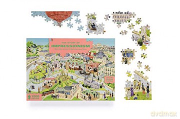 The Story of Impressionism (1000-Piece Art History Jigsaw Puzzle): 1000-Piece Art History Jigsaw Puzzle - Marcel George [KSIĄŻKA]