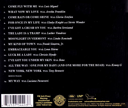 Frank Sinatra: Best Of Duets - 20th Anniversary [CD]
