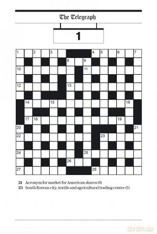 The Telegraph Large Print General Knowledge Crosswords 1 (The Telegraph Puzzle Books) - Telegraph Media Group Ltd [KSIĄŻKA]