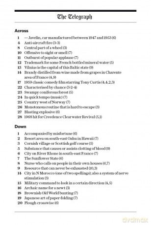 The Telegraph Large Print General Knowledge Crosswords 1 (The Telegraph Puzzle Books) - Telegraph Media Group Ltd [KSIĄŻKA]
