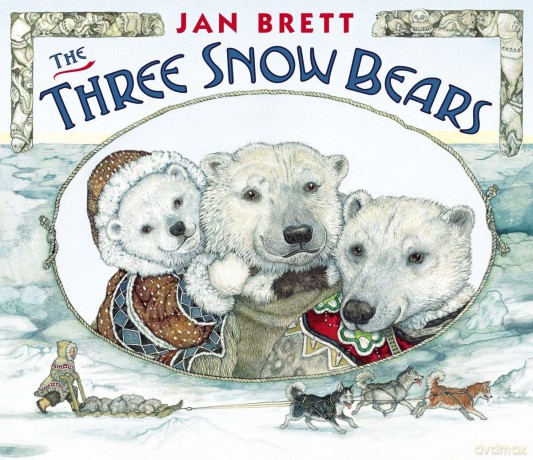 The Three Snow Bears: oversized board book - Annette Thau [KSIĄŻKA]