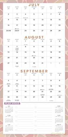 The Triple Grid 2023 Calendar: Three-month Spread Wall Planner (WALL 16 MONTH) [KALENDARZ]