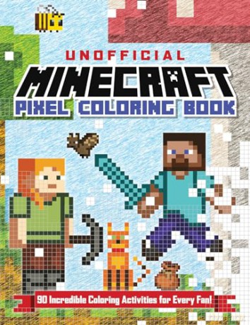 The Unofficial Minecraft Pixel Coloring Book: Volume 1 (Volume 1) [KSIĄŻKA]