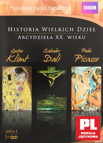 Historia Wielkich Dzieł. Seria 1. Arcydzieła XX wieku: Gustaw Klimt / Pablo Picasso / Salvador Dali nowe wydanie (BBC) BOX [3DVD]