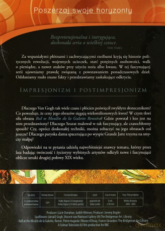 Historia Wielkich Dzieł. Seria 2. Impresjonizm i postimpresjonizm: Auguste Renoir / Georges Seurat / Vincent van Gogh (BBC) nowe wydanie [BOX] [3DVD]