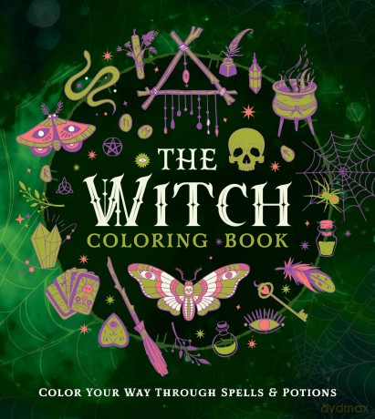 The Witch Coloring Book: Color Your Way Through Spells and Potions (Creative Coloring) - Editors of Chartwell Books [KSIĄŻKA]