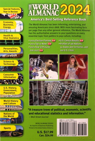 The World Almanac and Book of Facts 2024 - Sarah Janssen [KSIĄŻKA]