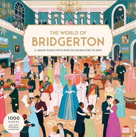 The World of Bridgerton: A 1000-piece jigsaw puzzle with over 30 characters to spot - Manjit Thapp [KSIĄŻKA]
