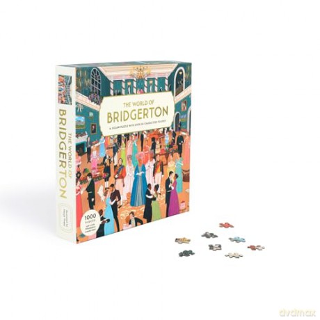 The World of Bridgerton: A 1000-piece jigsaw puzzle with over 30 characters to spot - Manjit Thapp [KSIĄŻKA]