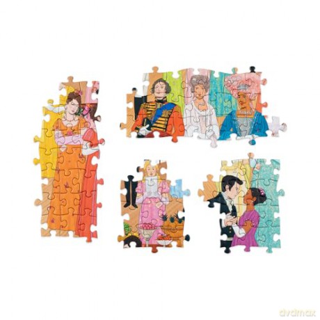 The World of Bridgerton: A 1000-piece jigsaw puzzle with over 30 characters to spot - Manjit Thapp [KSIĄŻKA]