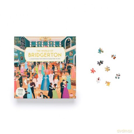 The World of Bridgerton: A 1000-piece jigsaw puzzle with over 30 characters to spot - Manjit Thapp [KSIĄŻKA]