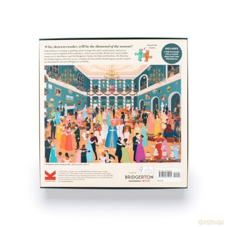 The World of Bridgerton: A 1000-piece jigsaw puzzle with over 30 characters to spot - Manjit Thapp [KSIĄŻKA]
