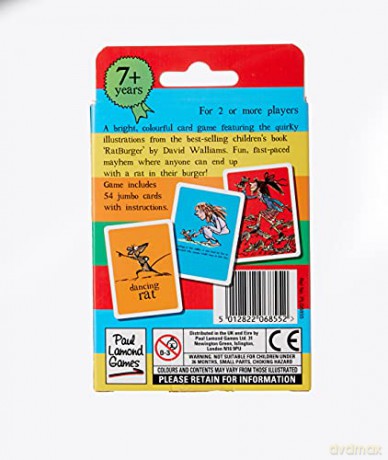The World of David Walliams 6855 Flush Out The Rat Card Game [KSIĄŻKA]