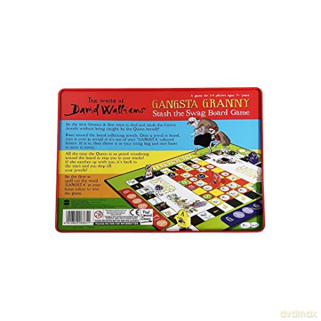 The World of David Walliams 6865 Gangsta Granny Board Game, Red [KSIĄŻKA]