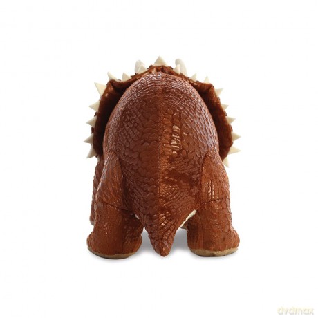 The World of Dinosaur Roar! Dinosaur Stomp The Triceratops Soft Toy, 61233, Brown, Cuddly Toy for Children