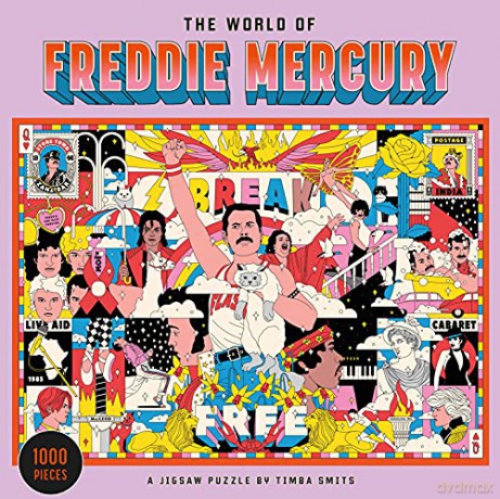 The World of Freddie Mercury 1000 Piece Puzzle: A Jigsaw Puzzle - Jenner Smith [PUZZLE]