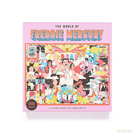 The World of Freddie Mercury 1000 Piece Puzzle: A Jigsaw Puzzle - Jenner Smith [PUZZLE]