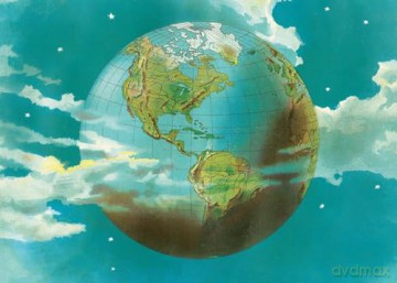 The World Puzzle: 1,000-pieces (John Derian Paper Goods) (Artisan Puzzle) - Derian [KALENDARZ]